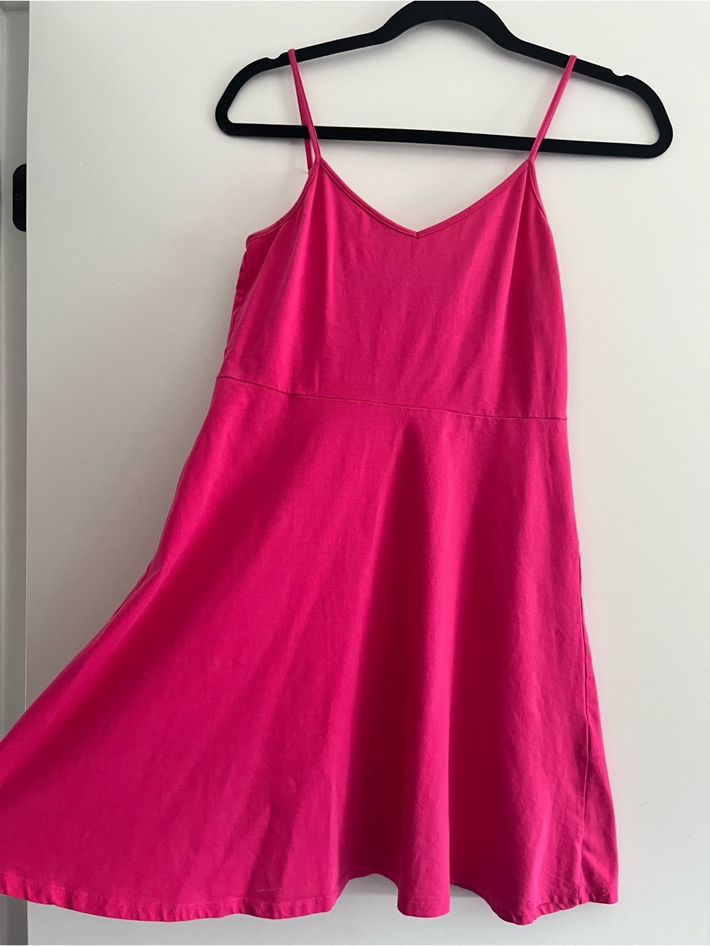Simons Hot Pink Spaghetti-Strap Mini Dress